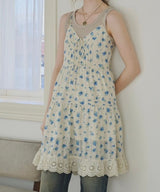 cotton lace cami onepiece(2月下旬)