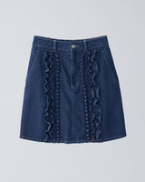 frill denim mini skirt(2月下旬)