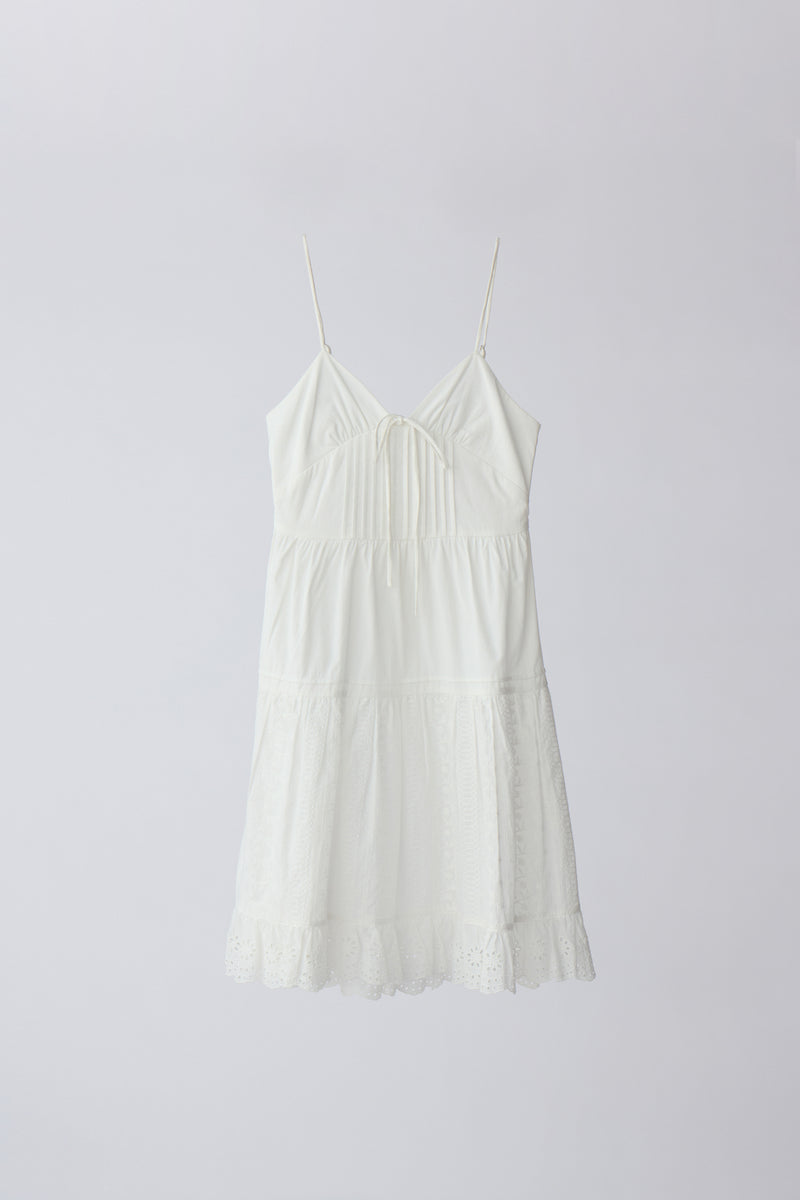 cotton lace cami onepiece(2月下旬)