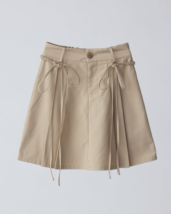 2way ribbon belt mini skirt(2月下旬)