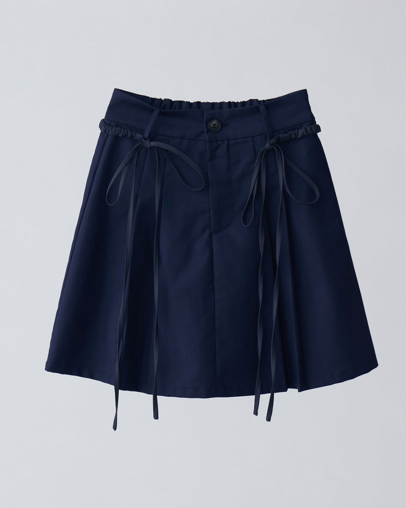 2way ribbon belt mini skirt(2月下旬)