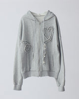 heart frill hoodie(2月下旬)