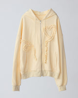 heart frill hoodie(2月下旬)