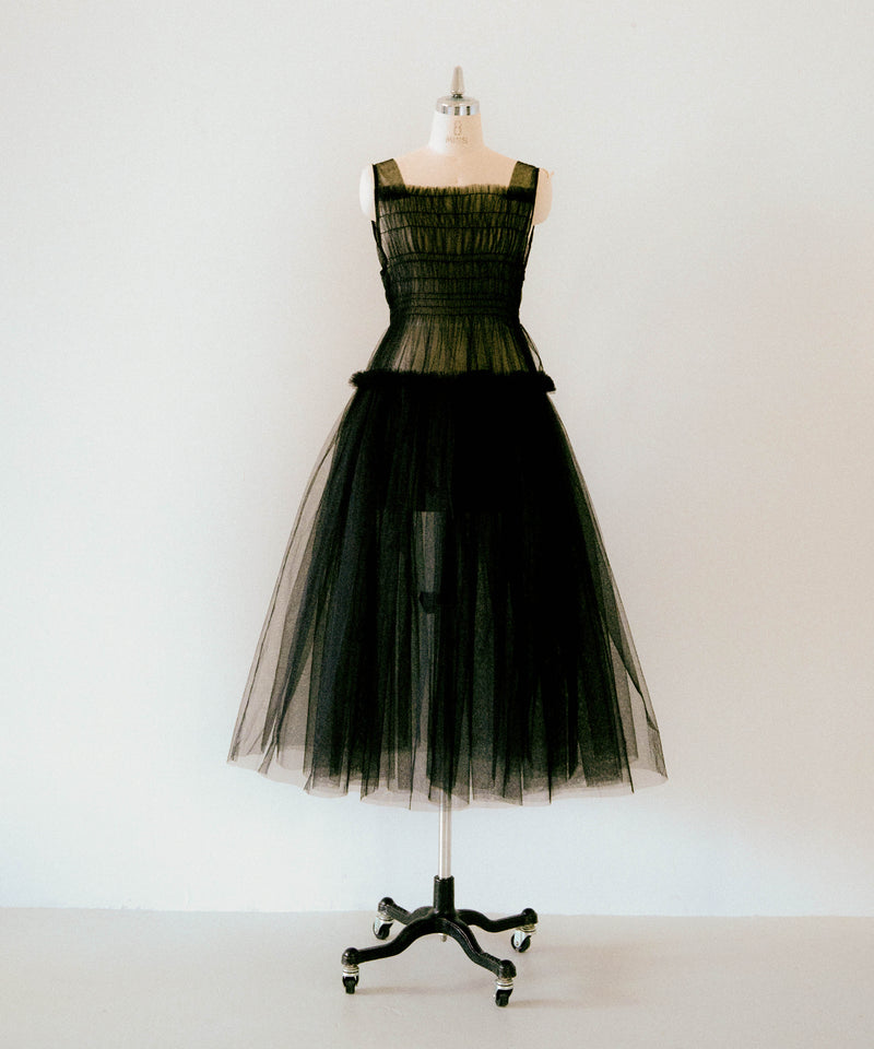 Back velt tulle dress(3月下旬)