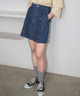 frill denim mini skirt(2月下旬)