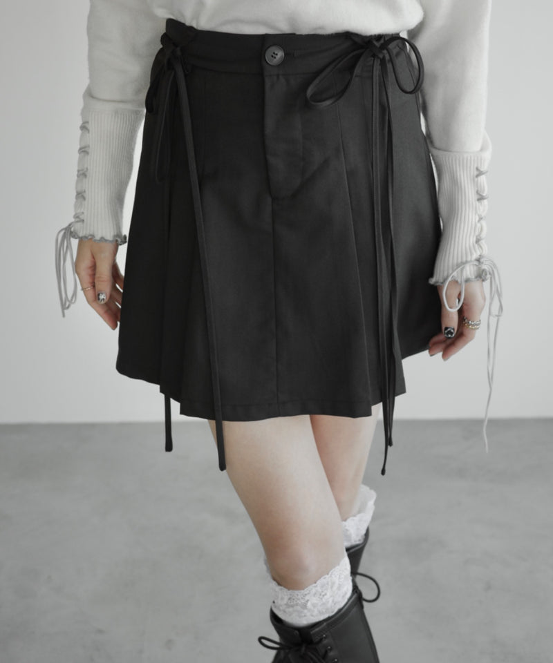 2way ribbon belt mini skirt(2月下旬)