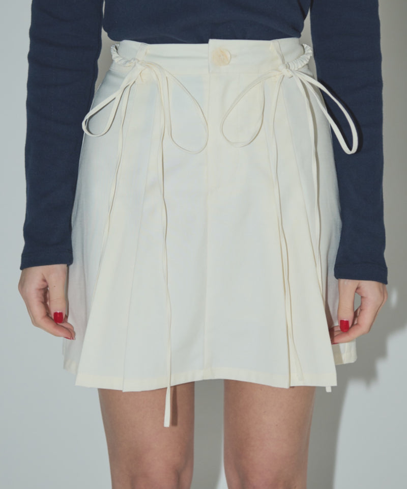 2way ribbon belt mini skirt(2月下旬)