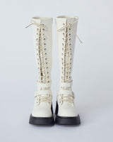 lace up buckle long boots(2月下旬)