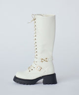 lace up buckle long boots(2月下旬)