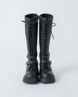 lace up buckle long boots(2月下旬)